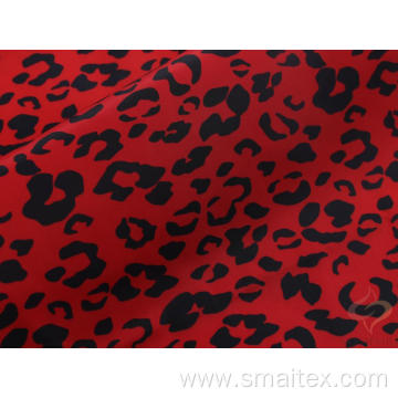 75D Poly Woven Memory Fabric With Leopard Print